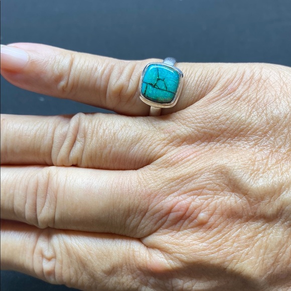 Sterling Opal Ring Size 7 in Solid Sterling Silver 925 - Picture 8 of 8